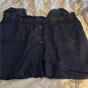 Black Tape_ Black High Waist Trousers